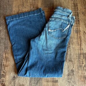 Ariat ultra high rise, wide leg trouser jeans.